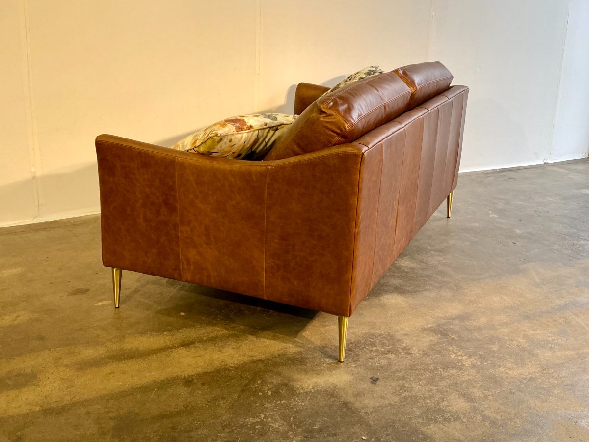 corrigan studio lupe vintage leather sofa