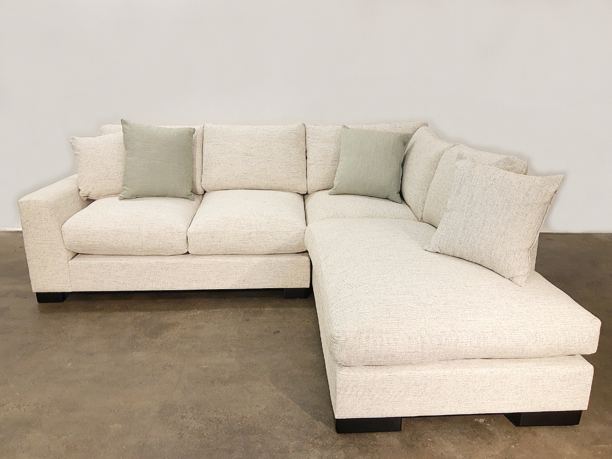 Max Sectional Condo Sofa- RHF Chaise Return - Wesley Linen - Sofa So ...